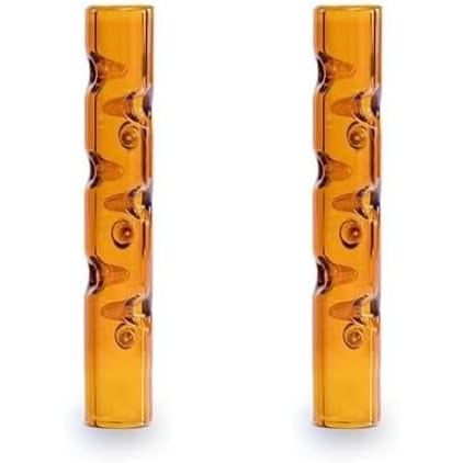 Cooling Dimpled glasmundstykke mundstykke til POTV Lobo, ONE, XMAX V3 Pro, Pakke med 2