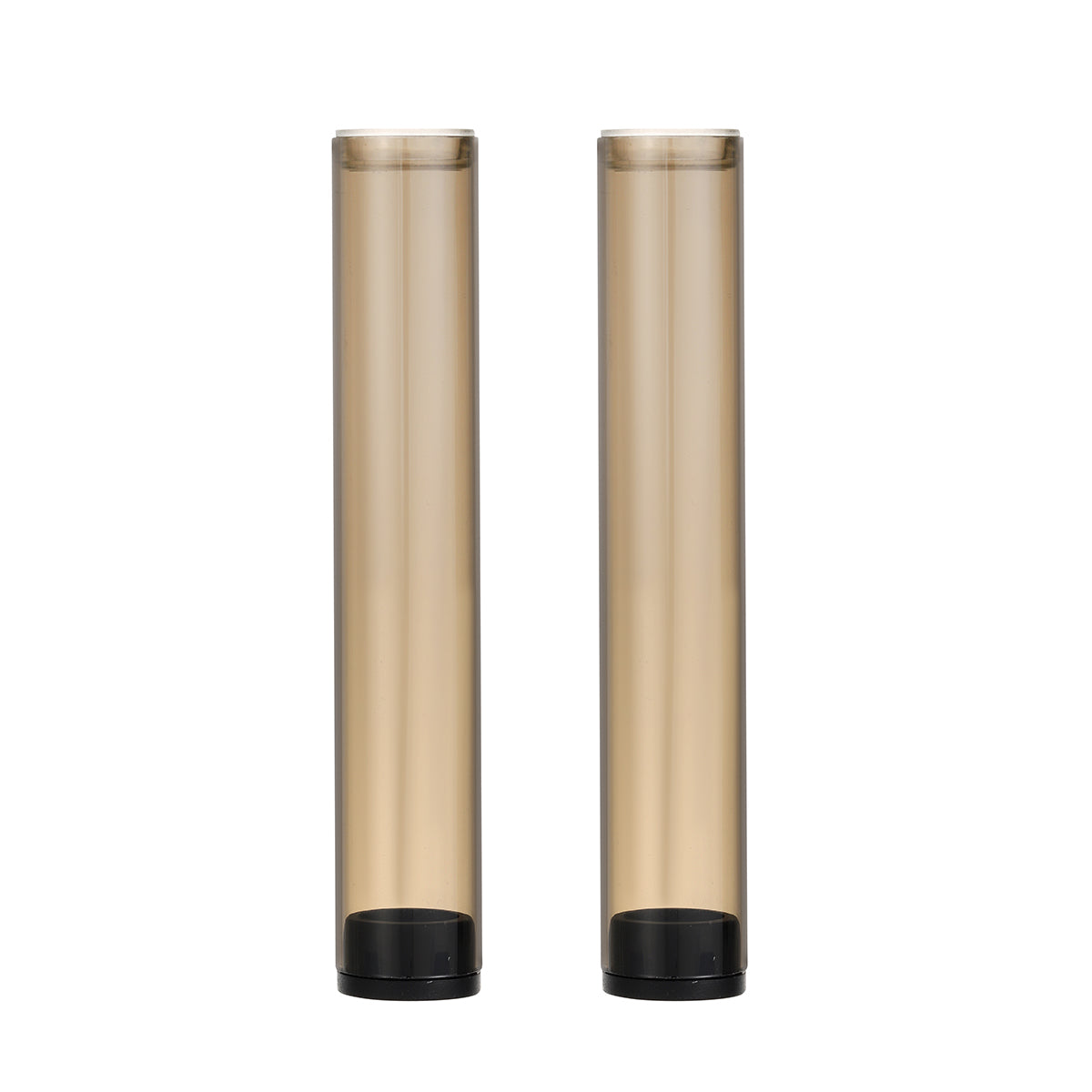 Custom Travel Tubes til Arizer Solo 3 V2.0 glasmundstykke, Shaded Plastic, 70mm / 110mm Length, Pakke med 2
