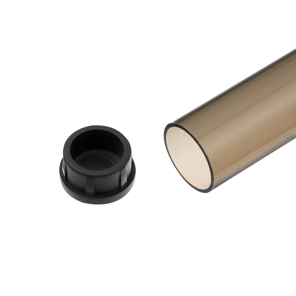 Custom Travel Tubes til Arizer Solo 3 V2.0 glasmundstykke, Shaded Plastic, 70mm / 110mm Length, Pakke med 2
