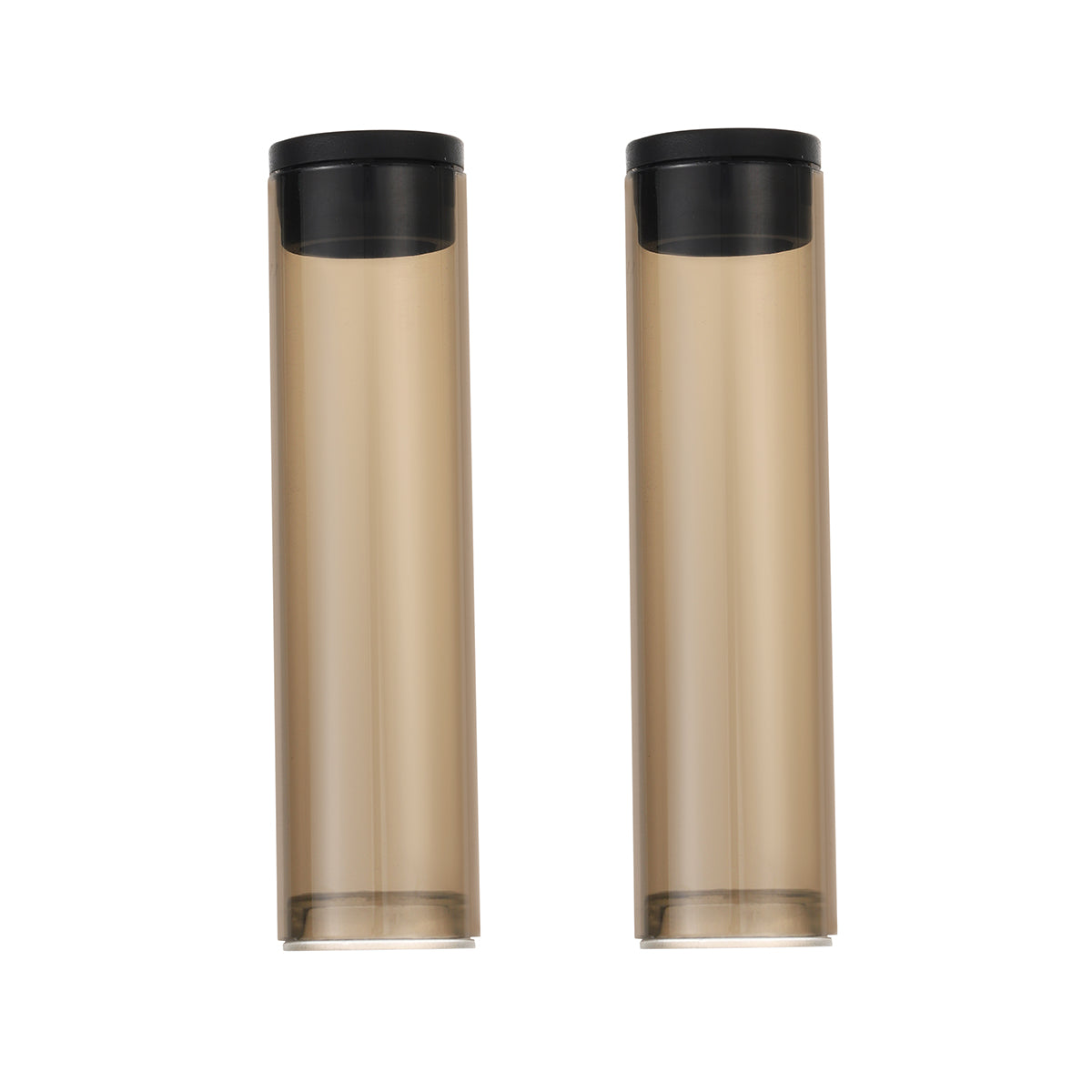Custom Travel Tubes til Arizer Solo 3 V2.0 glasmundstykke, Shaded Plastic, 70mm / 110mm Length, Pakke med 2