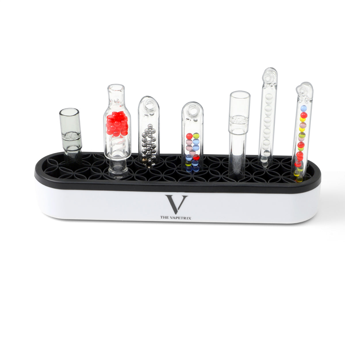 Desktop glasmundstykke, Tube and Accessories Organizer til DHVs, Flexi Silicone Interior