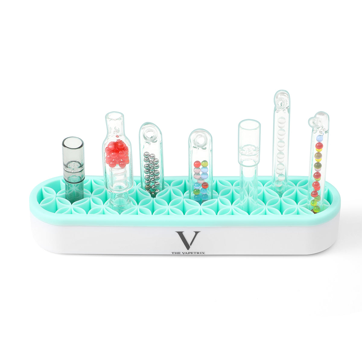 Desktop glasmundstykke, Tube and Accessories Organizer til DHVs, Flexi Silicone Interior