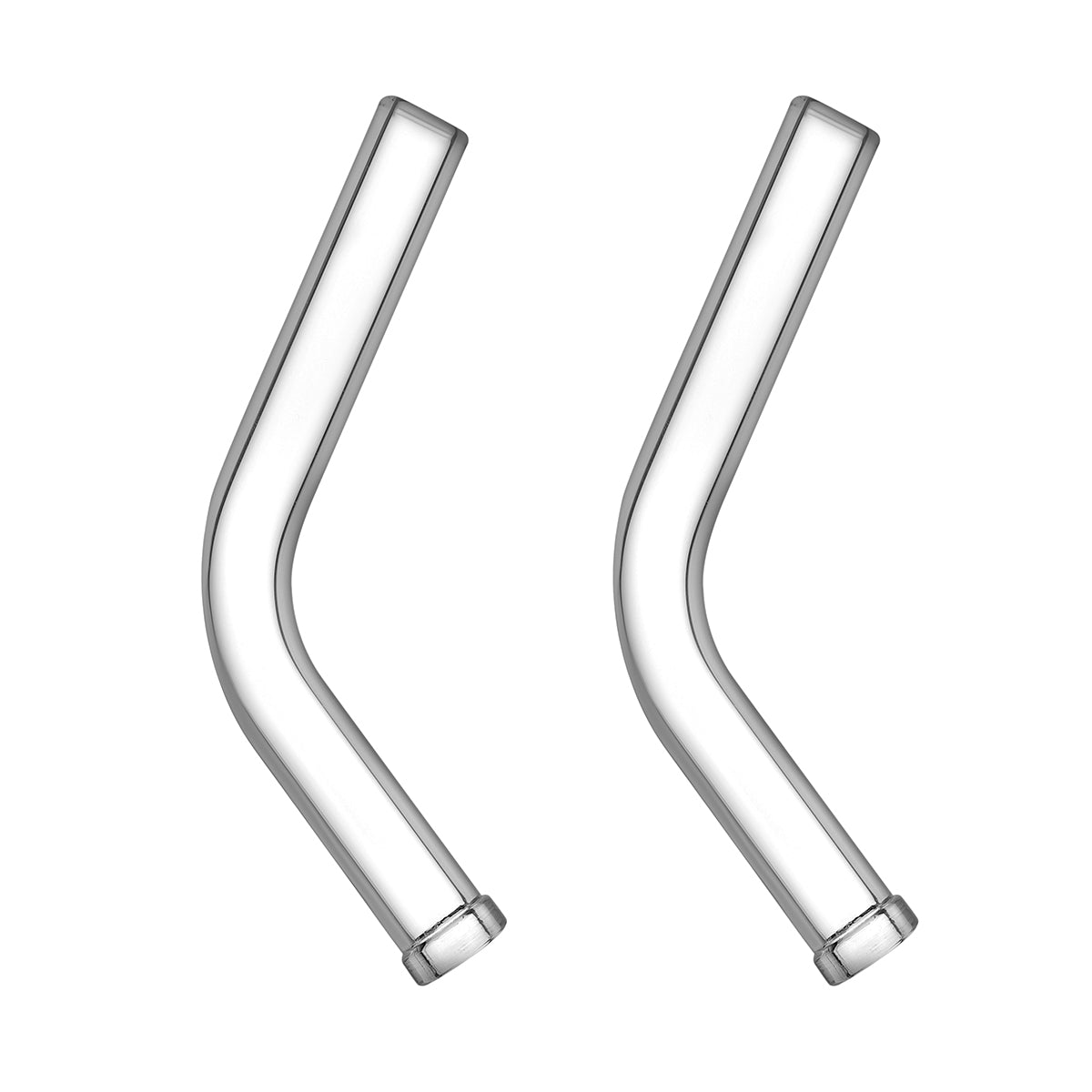 Long Angled glasmundstykke til XMAX V3 Pro and XMAX V4 Pro Vaporizers, 110mm, Pakke med 2