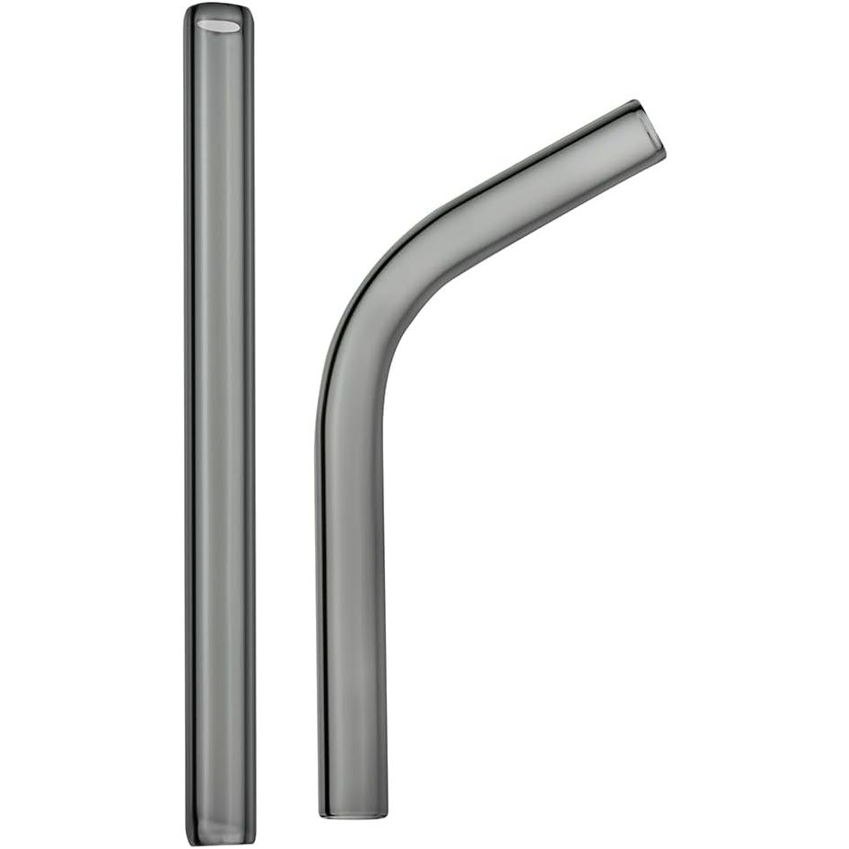 Long Glass mundstykke glasmundstykke til POTV LOBO and ONE - 1 Angled and 1 Straight Half-Black Vaporizer Accessory Set (120mm)