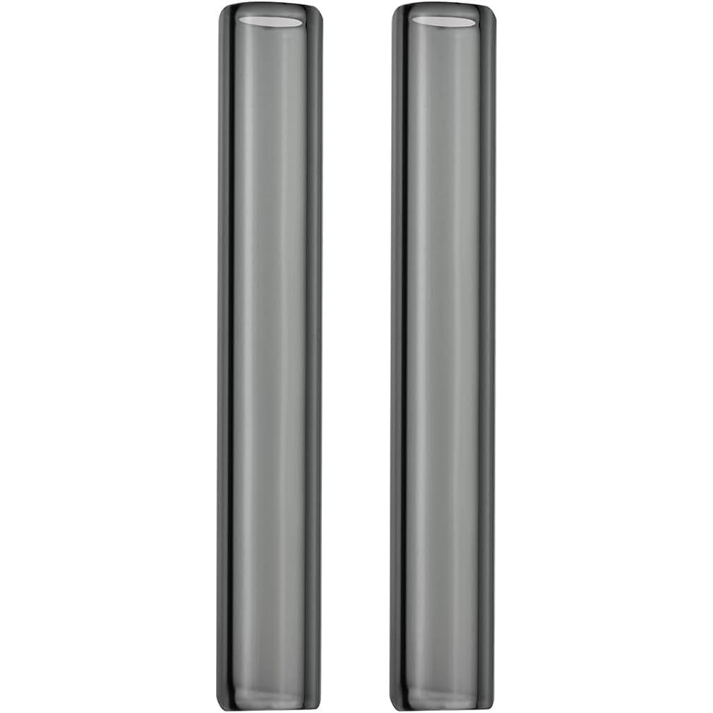 Long Glass mundstykke glasmundstykke til POTV LOBO and ONE - 2 Pack Straight Half-Black Vaporizer Accessory Set (120mm)