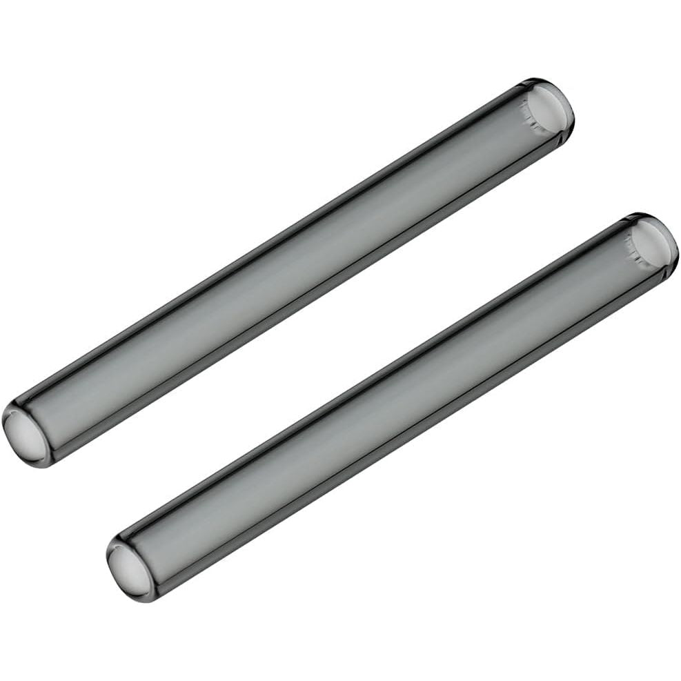 Long Glass mundstykke glasmundstykke til POTV LOBO and ONE - 2 Pack Straight Half-Black Vaporizer Accessory Set (120mm)