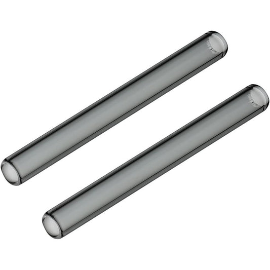 Long Glass mundstykke glasmundstykke til POTV LOBO and ONE - 2 Pack Straight Half-Black Vaporizer Accessory Set (120mm)