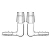 Microdose-glasbue-Adapter med indbygget Rist i fordybning til Arizer XQ2 og Extreme Q, Pakke med 2