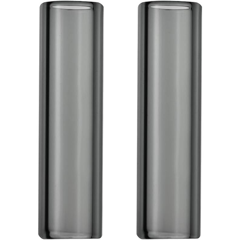Short Glass mundstykke glasmundstykke til POTV LOBO and ONE - 2 Straight Half-Black Vaporizer Accessory Set (45mm)