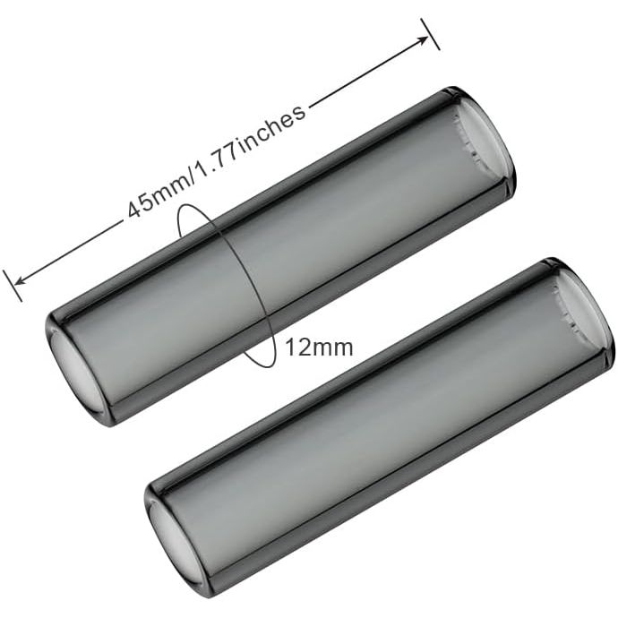 Short Glass mundstykke glasmundstykke til POTV LOBO and ONE - 2 Straight Half-Black Vaporizer Accessory Set (45mm)