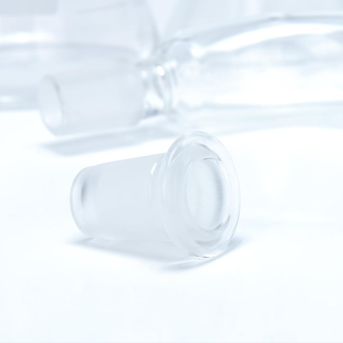 Glasadapter 14/18 med matteret 18mm han-samling